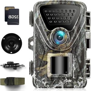 Wildcamera met bewegingsmelder en nachtzicht - Beste wildcamera testwinnaar - 48 MP 4 K warmtebeeldcamera jacht - 02 s reactietijd - 850 nm Low Glow infrarood - Nachtcamera voor outdoor - Wilddierencamera IP66