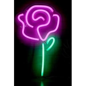 ‘Roos’ Neon Led Wandlamp - Neon verlichting - Sfeer verlichting