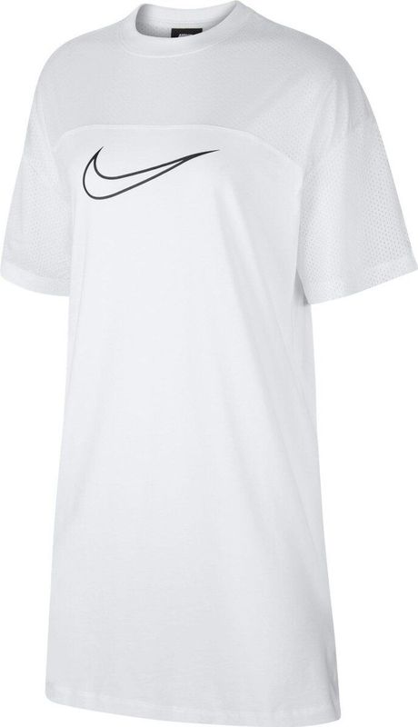Nike - Varsity - T-shirt/Jurk - Wit - Ademend Gaaspaneel