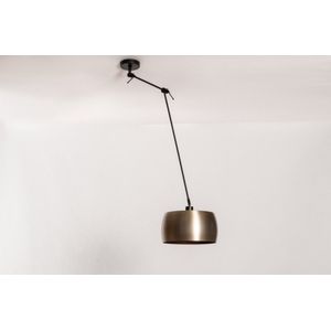 Lumidora Hanglamp 31175 - AMBER - E27 - Zwart - Goud - Messing - Metaal - ⌀ 32 cm