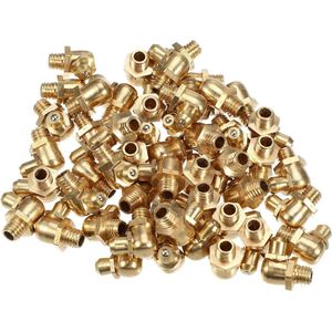 50 stuks Auto Smeernippel Schroefverbinding 90 graden Messing M6 x 1,0 - Automotive Onderdelen & Accessoires