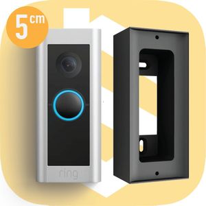 SmarThuis - Afstandhouder geschikt voor Ring Video Deurbel Pro - Afstandhouder van 50mm 5cm - inclusief montage materiaal - sterk en milieubewust