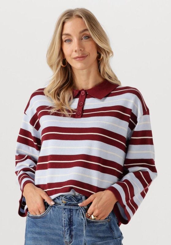 Ydence - Knitted Top Balou - Burgundy