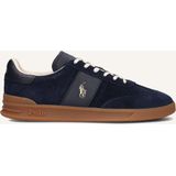 Polo Ralph Lauren - Heritage Aera - Leren Sneakers - Marineblauw - Plat - Veters