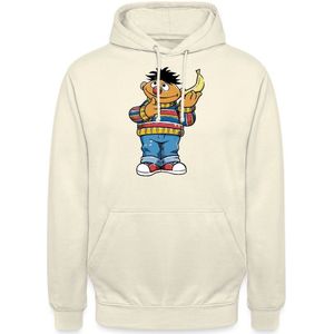 Sesamstraat Ernie met Banana Pose Hoodie Unisex