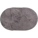 Badmat Boaz - Grey Ovaal 60 x 100 cm