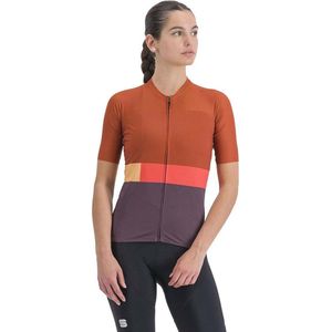 Sportful Snap Jersey Met Korte Mouwen Oranje Paars L Vrouw