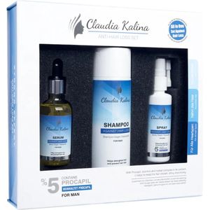Claudia Kalina anti-haaruitval set voor mannen 3-delig