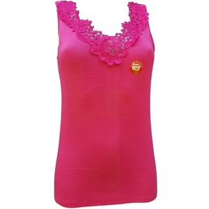 Toker dames hemd Kant 228/1 - maat 52/54 - 100% katoen - fuchsia