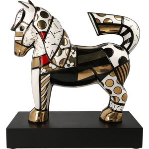Goebel - Romero Britto | Decoratief beeld / figuur Golden Dancer 31 | Porselein - Pop Art - 31cm - Limited Edition - met echt goud
