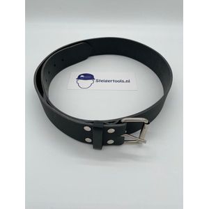 Lederen riem 47mm - maat 130cm / werkriem / steigerriem zwart leer / splitleer / ideaal voor gereedschapshouders
