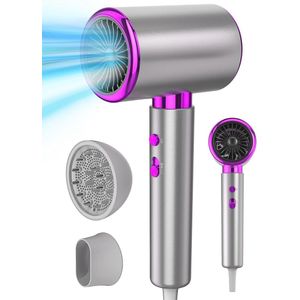 Krachtige 2400W Haardroger met Ionen en Diverse Temperatuurinstellingen voor Thuis en Reizen