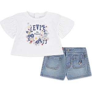 Levi's - Kids 1EM144 Set - Unisex - T-shirt met Korte Mouwen en Short