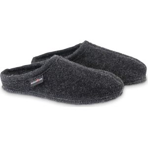 Haflinger - Alaska - Pantoffels - Graphit - 100% Scheerwol