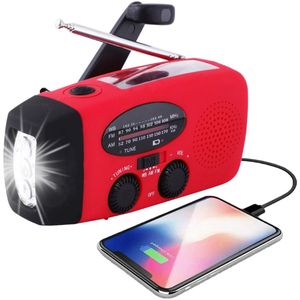 NoodRadio - DAB+/FM - Solar - 2000mAh - Powerbank - Dynamo - Zonnepaneel - Kamperen - Radio