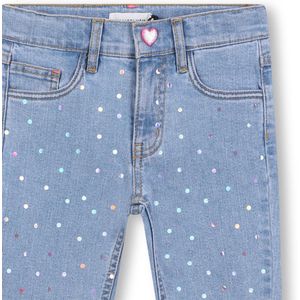 Denim Skinny Jeans met Glanzende Dots Verstelbaar 104
