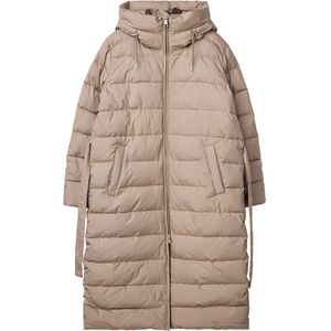 Makia - Freja - Pufferjas - Beige - Lange Pasvorm