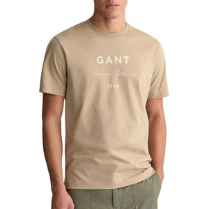 Gant Script Graphic Printed T-shirt Mannen - Maat 3XL