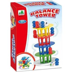 Balance Tower Spel - Multicolor - Balans Spel - Kunststof - 3 + - Toren van Pisa