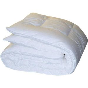 Sleeping Dekbed - White Effen Katoen - B 260 x L 240 cm - Lits-jumeaux extra breed Antihuisstofmijt/Machinewasbaar - 0950-B 260 x L 240 cm