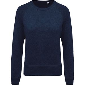 Kariban - K481 - Damessweater - French Navy Heather - Ronde Hals - Raglanmouwen