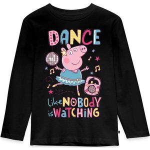 Peppa Pig Dancing Queen Kinderen Premium Bio shirt met lange mouwen