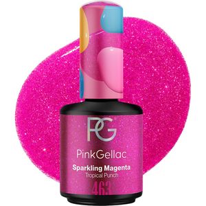 Pink Gellac - 463 Sparkling Magenta - Gellak - 15ml - Tropical Punch Collectie