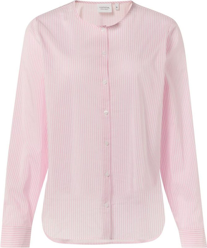 comma - Blouse - Lange Mouwen - Luxe Mix van Katoen en Viscose