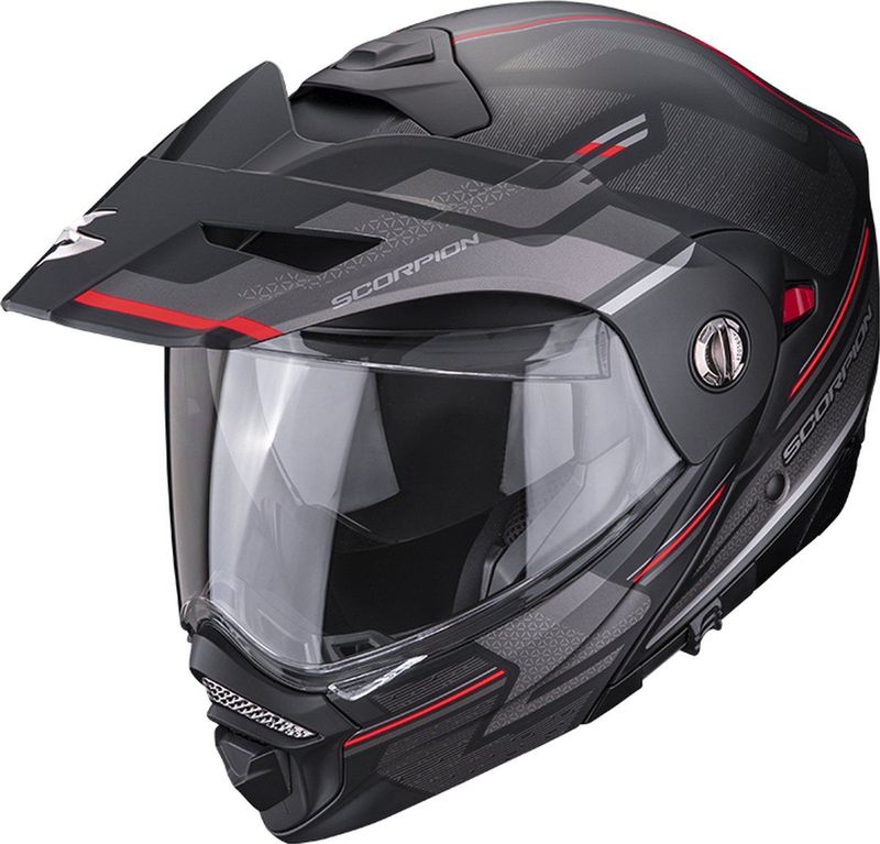 Scorpion - ADX-2 Carrera - Helm - Mat Zwart-Rood
