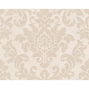 TRADITIONEEL BAROK ORNAMENTEN BEHANG - Metallic Creme Beige - AS Creation Trendwall