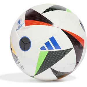 Adidas Euro 24 Trainingsbal Maat 5 White Black Glow Blue Maat 5