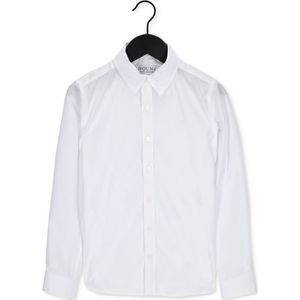 HOUNd Basic Shirt L/s Overhemden Jongens - Wit - Maat 140