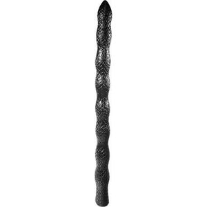 Deep'r snake zwart 70 cm, doorsnede 5.50  cm, dubbeldong | dubbele dildo