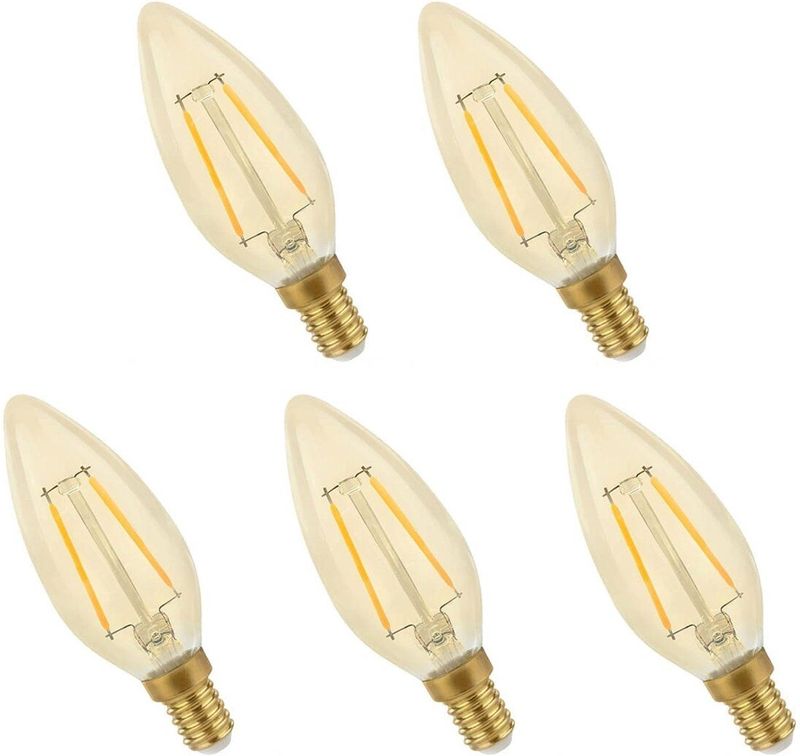 Spectrum - LED Lamp - Warm Wit - E14 - 5W - 490 Lumen - 2400K - 5 stuks