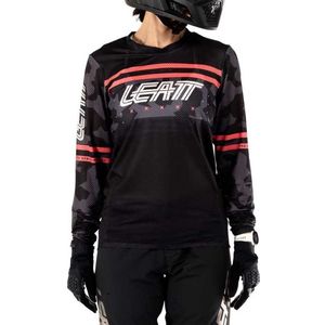 Leatt Mtb Gravity 4.0 T-shirt Met Lange Mouwen Zwart S Vrouw