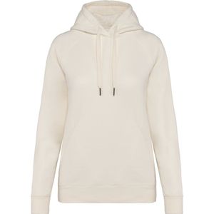 Native Spirit Ecologische damessweater met capuchon en raglanmouwen NS422 - Ivory - M