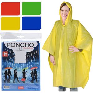 Poncho 120x130 cm rood