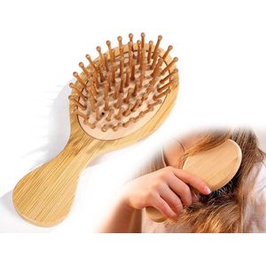EGoods - Natuurlijke houten haarborstel voor hoofdhuidmassage met antistatische eigenschappen
