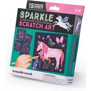 Crocodile Creek Sparkle kraskaarten Unicorn