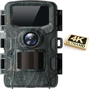 Equivera Wildcamera voor Buiten - Wildcamera met Nachtzicht - WiFi - Hoge Resolutie - Waterdicht - Wild Camera - Premium