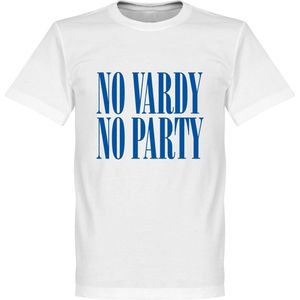 No Footy No Party T-shirt - Wit - 5XL