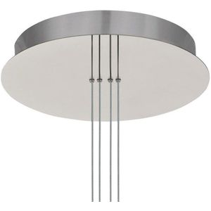 EGLO Romao 1 - Hanglamp - 1 Lichts - Ø380mm. - Nikkel-Mat, Chroom - Wit