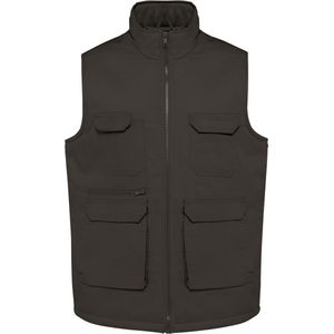 Bodywarmer Unisex S WK. Designed To Work Mouwloos Dark Grey 65% Polyester, 35% Katoen