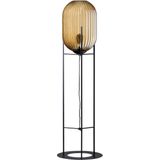 ETH - Glamm S - Vloerlamp - Ribbel glas/ Amber - 136cm
