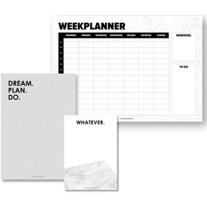 Set 02 | Stationery set | Weekplanner A4 | Notitieblok A5 | Notitieblok A6 | Gezinsplanner | Familieplanner | MOODZ design