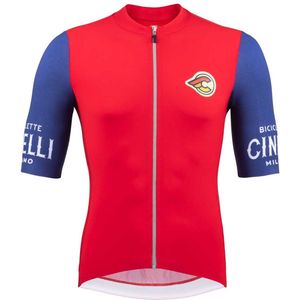 Cinelli Supercorsa Korte Mouw Wielertrui Rood M Man