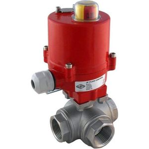 G1-1/4'' 12V DC 3-Weg L-Boring Messing Elektrische Kogelkraan - BL3BAL - BL3BAL-114-AG4-012DC