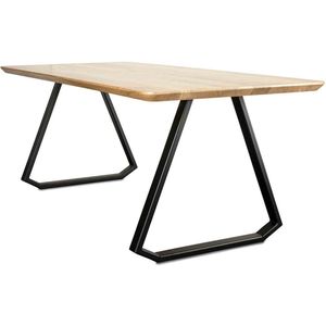 Houten Tafel - ERLENMEYER - Eiken & Staal