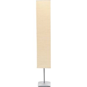 Vloerlamp met Papieren Lampenkap Beige 135 cm