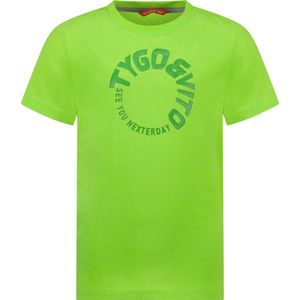 TYGO & vito X402-6426 Jongens T-shirt - Green Gecko - Maat 122-128